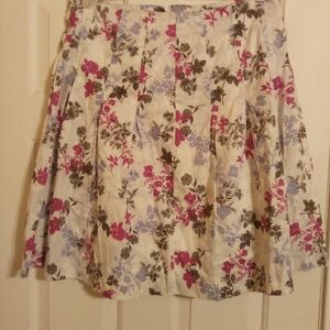Talbots Flowy Skater Skirt with Pleats Size 14